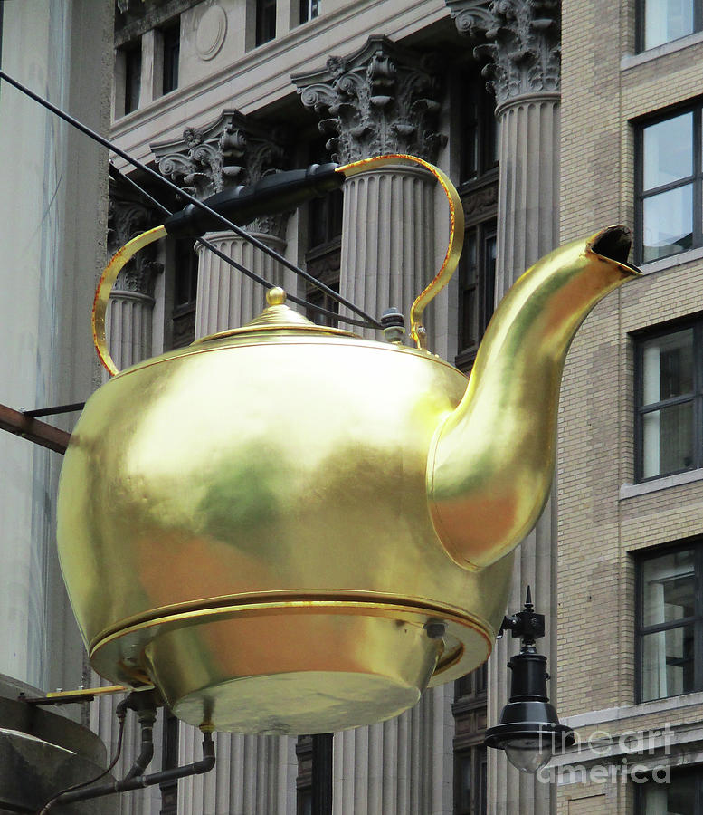 Boston Tea Pot Photograph by Randall Weidner