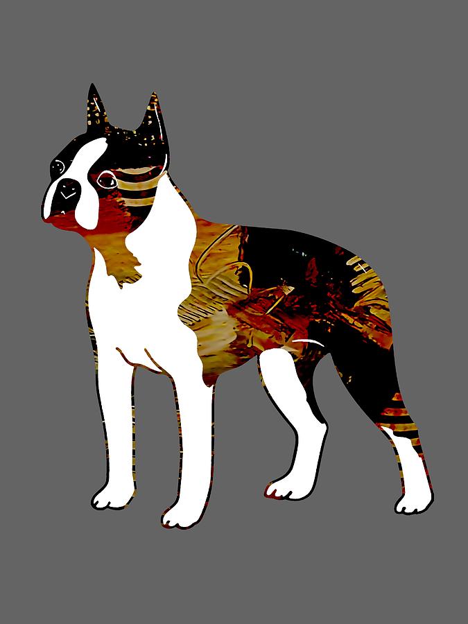 Dog Mixed Media - Boston Terrier Collection by Marvin Blaine