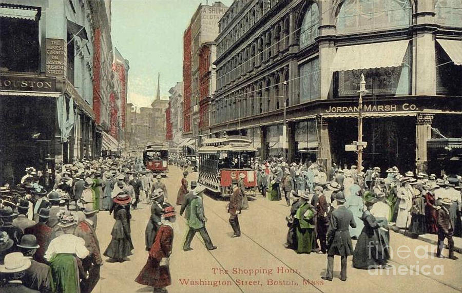 WASHINGTON STREET, BOSTON c1910 Photograph by Granger