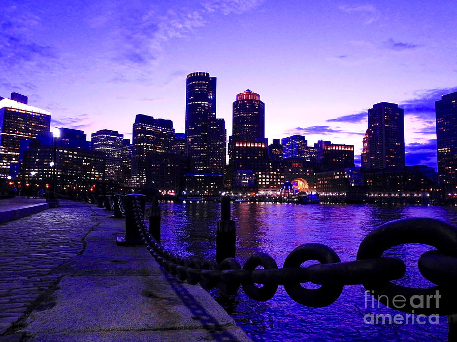  Boston Waterfront at Twilight Photograph by Beth Myer Photography