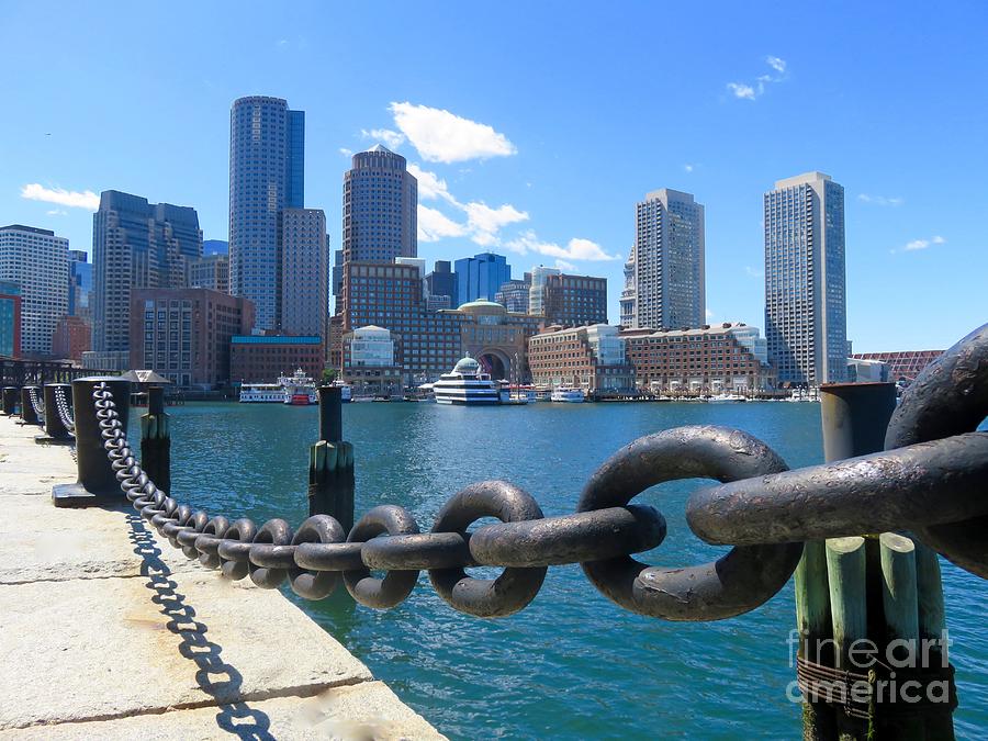 Boston Waterfront Cityscape  Photograph by Beth Myer Photography