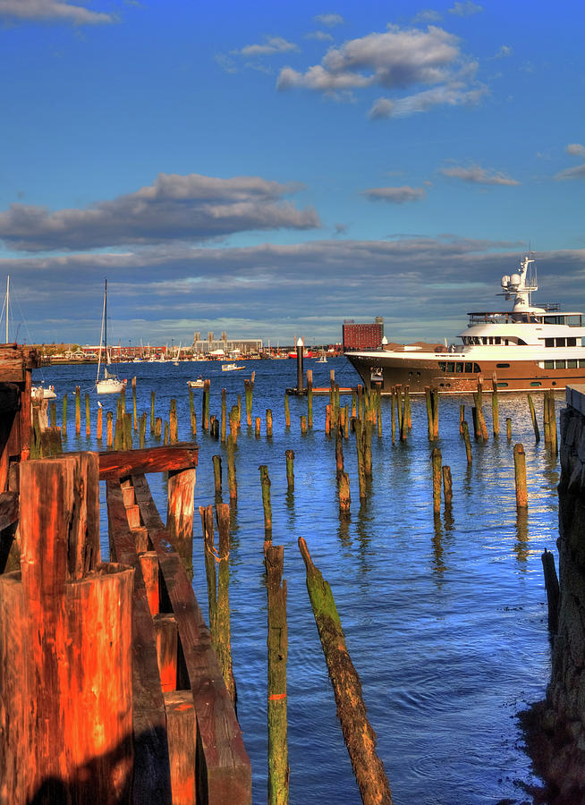 Boston Waterfront - Lewis Wharf Photograph by Joann Vitali