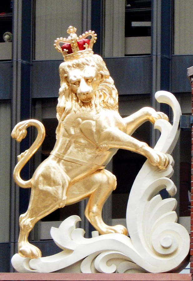 Boston's Golden Lion Photograph by Melissa Gallant - Pixels