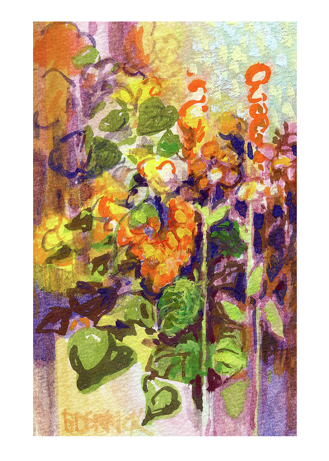 Botanical Abstraction, Study One Painting by Betsy Derrick