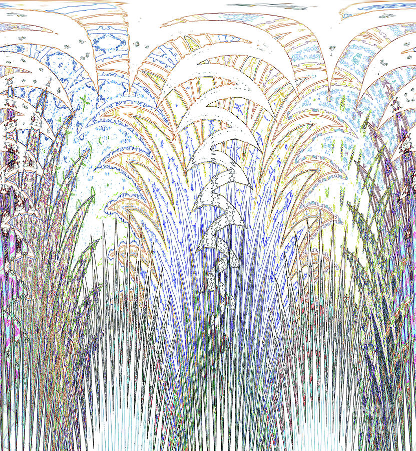 Fantasy Digital Art - 	Botanical Fantasy				 by Ann Johndro-Collins