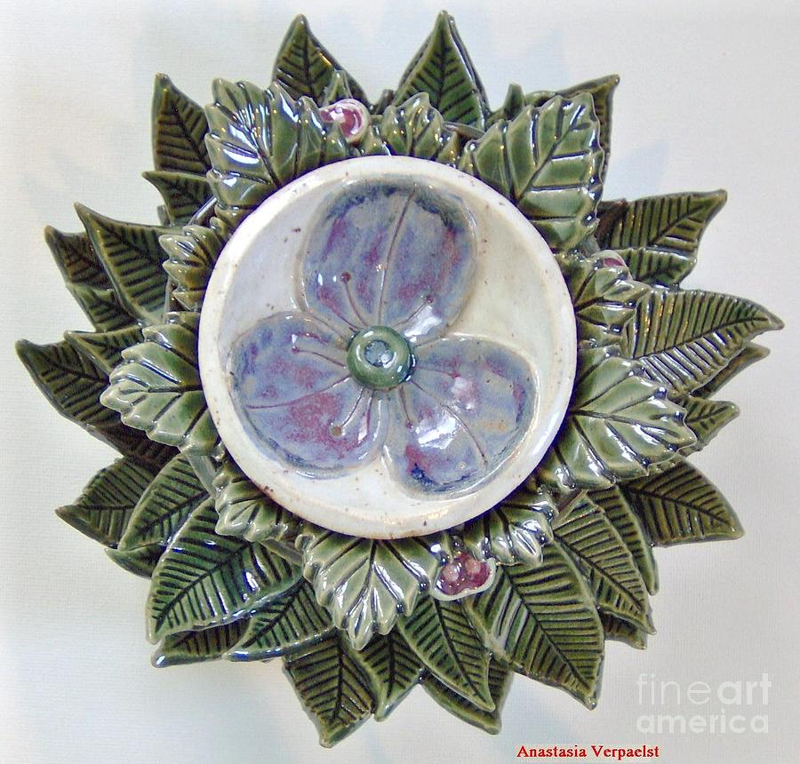 Nature Ceramic Art - Botanical Functional Stoneware- 3 by Anastasia Verpaelst
