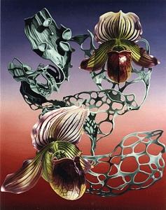 Orchids Painting - Botanical Grammar by Gary Brewer Orchids Painting - Botanical Grammar by Gary Brewer