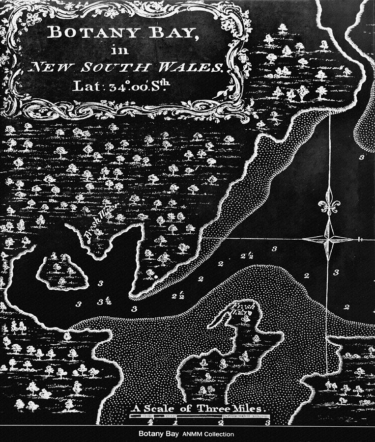 Map Photograph - Botany Bay Map 1773  by Miroslava Jurcik