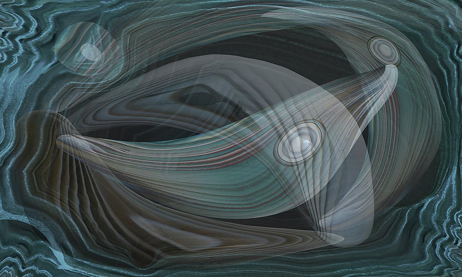 Botswana Agate Abstract Digital Art by M Spadecaller