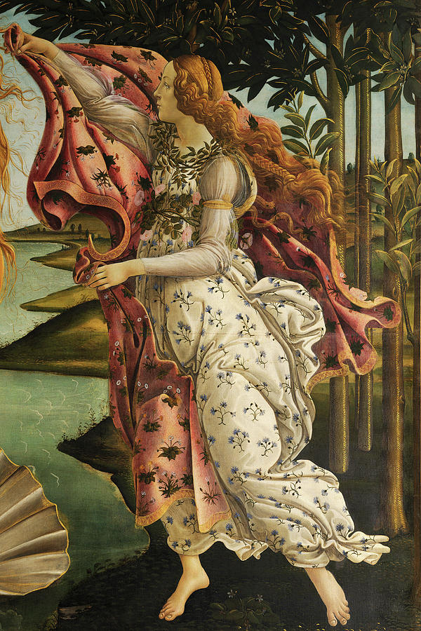 Renaissance Digital Art - Botticelli Art Poster Print by Georgia Clare