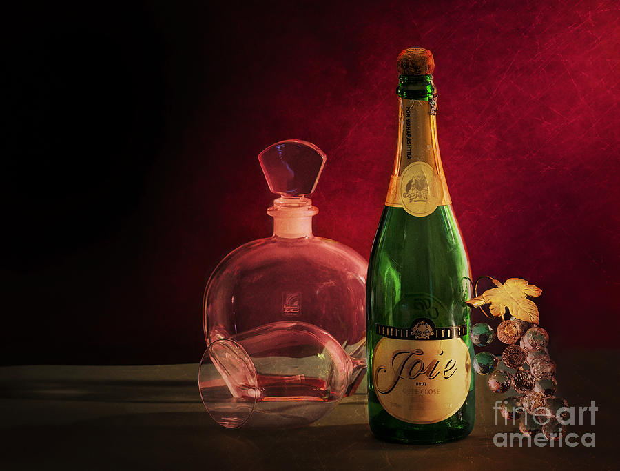Wine Photograph - Bottle by Charuhas Images