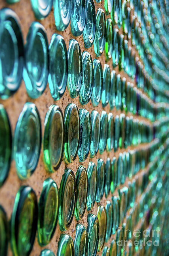 Bottle House Wall Photograph by Stephen Whalen
