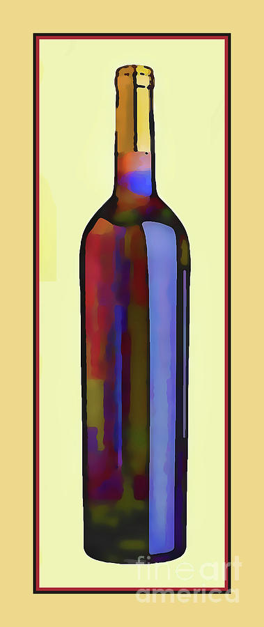 Bottle of Red Digital Art by Susan Lafleur