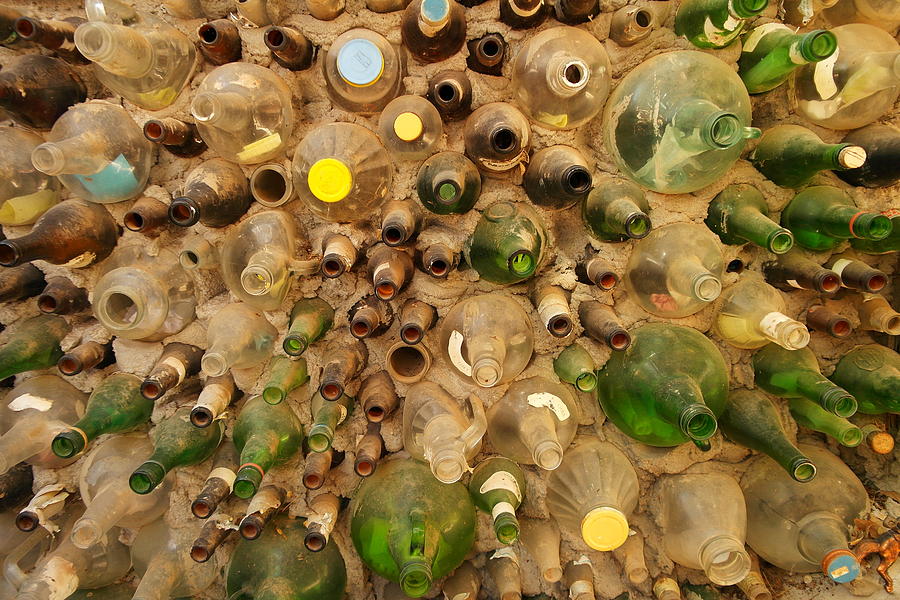 Bottle Wall Photograph by Jeff Swan