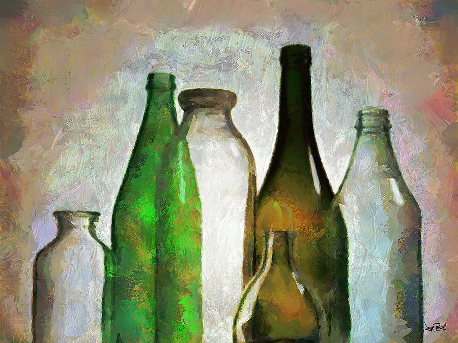 Bottled Up Painting by Wayne Pascall