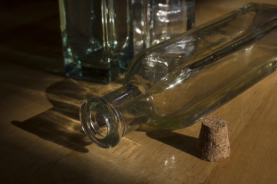 Bottle Photograph - Bottles and Cork 1002 by Steve Somerville