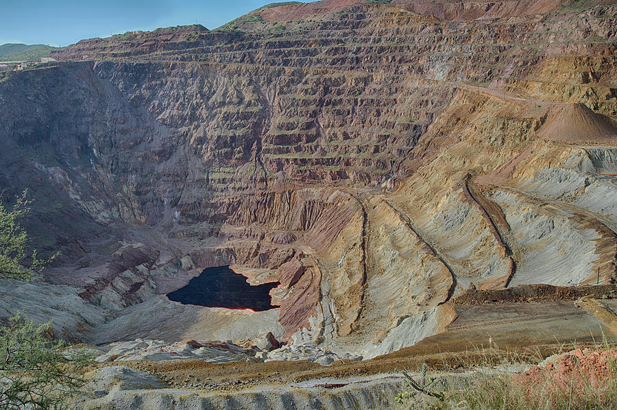 Bottom of the Lavender Pit Mine Photograph by Dan McManus