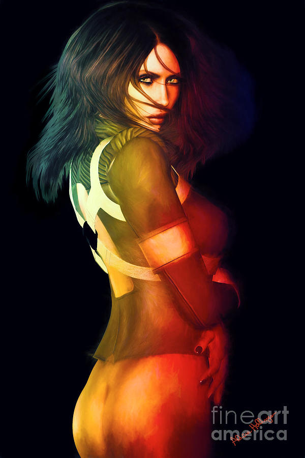 Bottomless Sci-Fi Steampunk Girl Digital Art by Alicia Hollinger