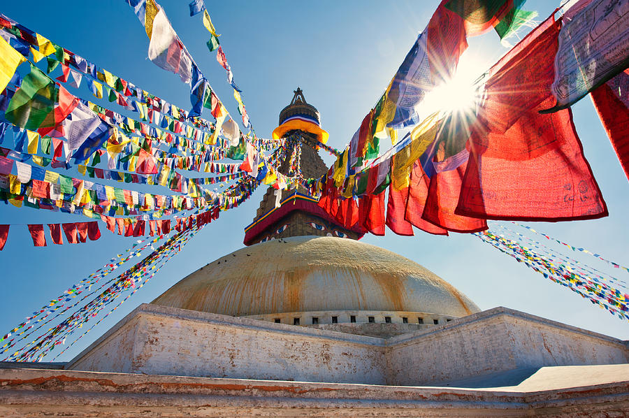 Boudhanath Stupa Kathmandu Photograph by U Schade
