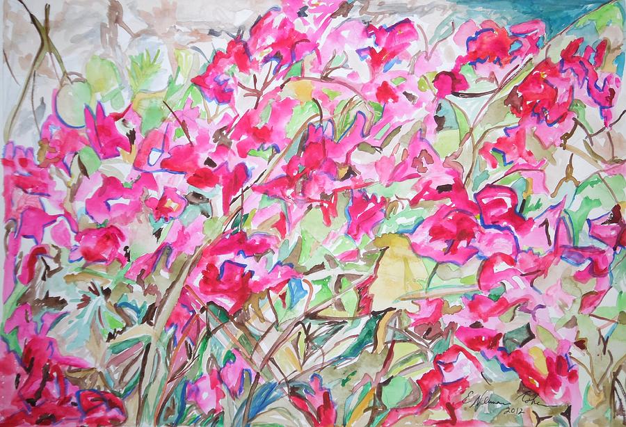 Bougainvillea Beauty Painting by Esther Newman-Cohen