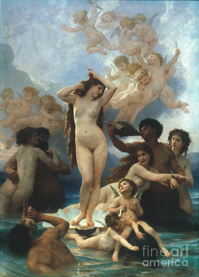 Bouguereau: Birth Of Venus Painting by Granger