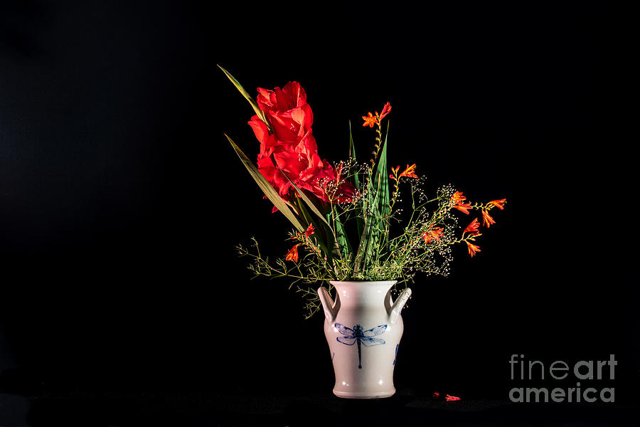 Bouquet in red Photograph by Torbjorn Swenelius