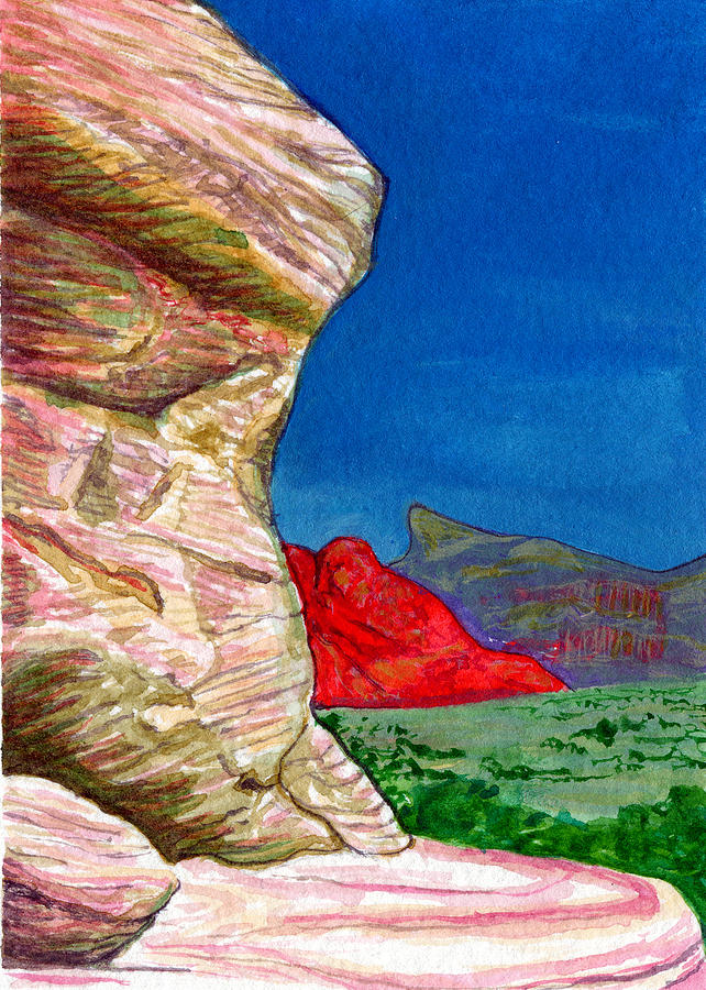 Boulder Painting by Bonnie Kelso