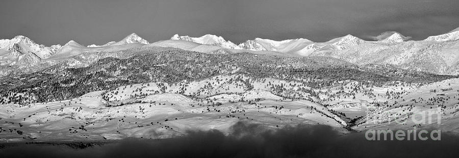 Black And White Photograph - Boulder County Continental Divide Panorama BW by James BO Insogna