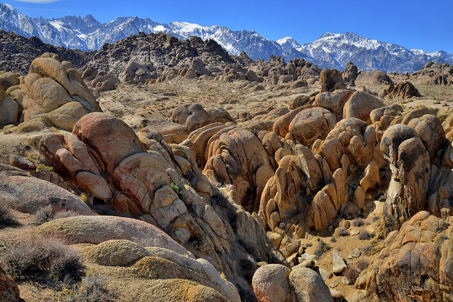 Boulder Fields of the Alabama Hills Photograph by Ray Mathis