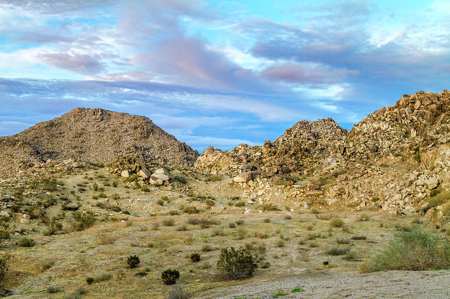 Boulder Hill At Mojave Narrows With Cloudy Sky Photograph by Felipe Sanchez