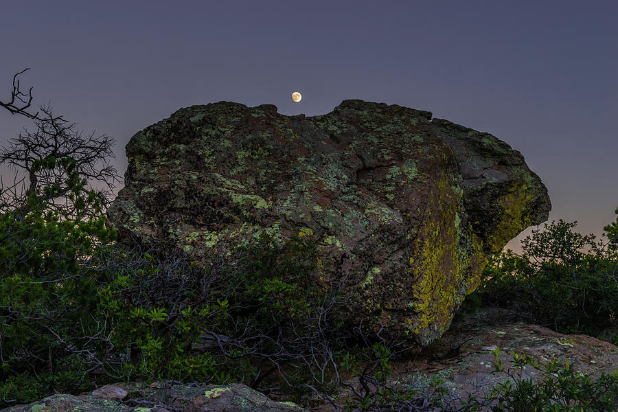 Boulder Moonrise Photograph by TM Schultze