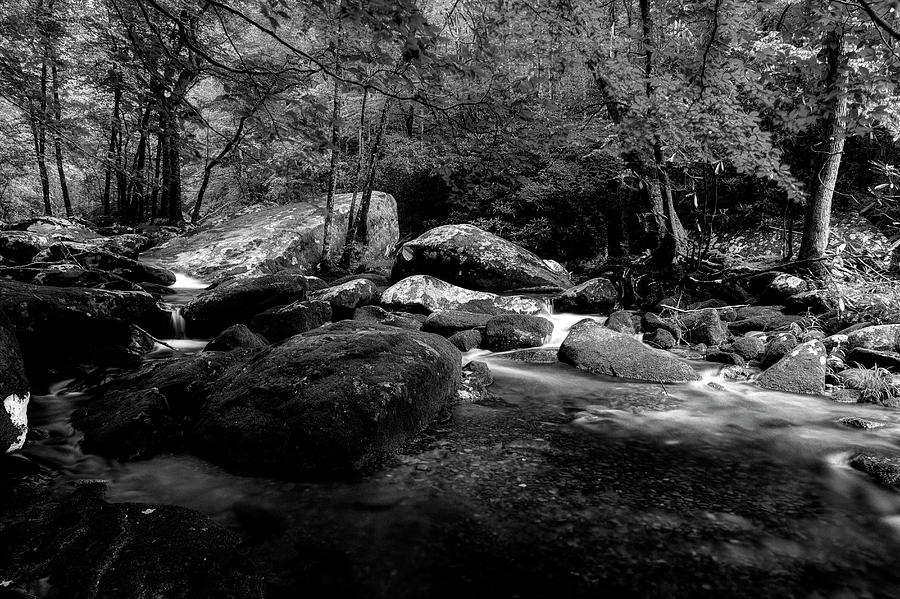 Boulders Along The Stream Photograph by Mike Eingle