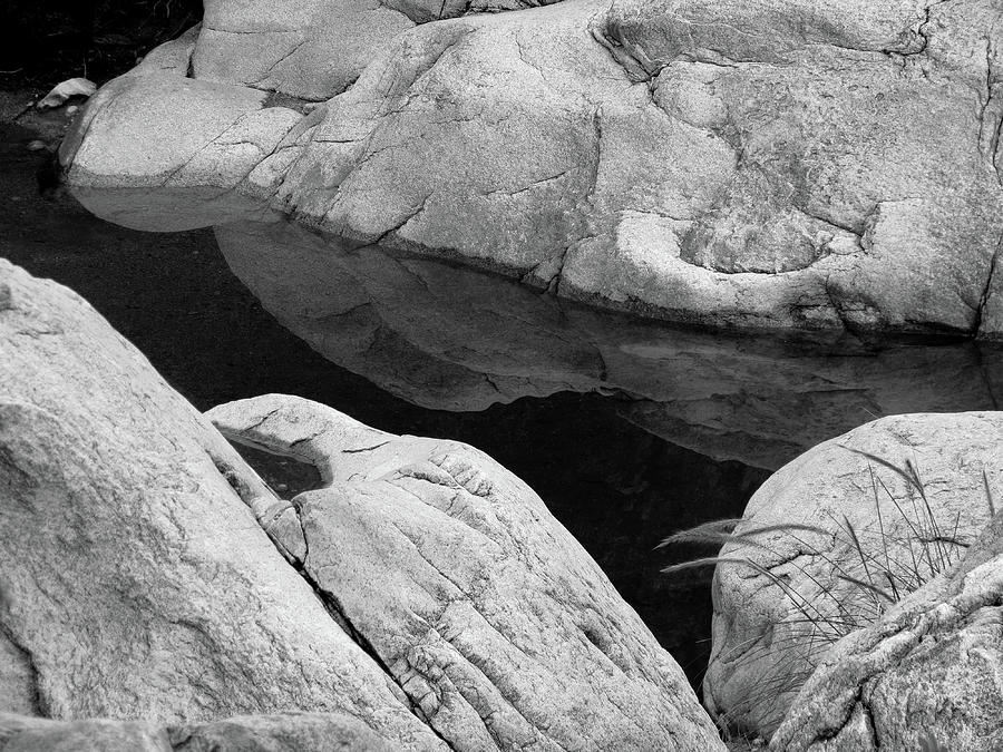 Boulders and Black Photograph by Laurel Powell
