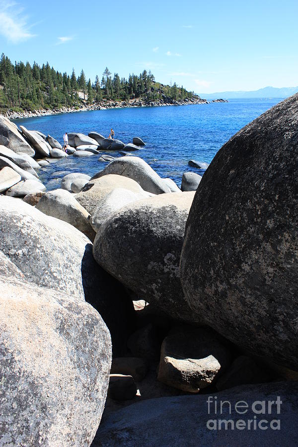 Boulders on Lake Tahoe Photograph by Carol Groenen