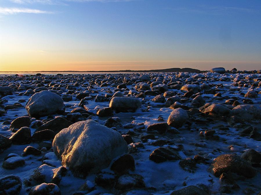 Boulders on Plum Island Photograph by Juergen Roth