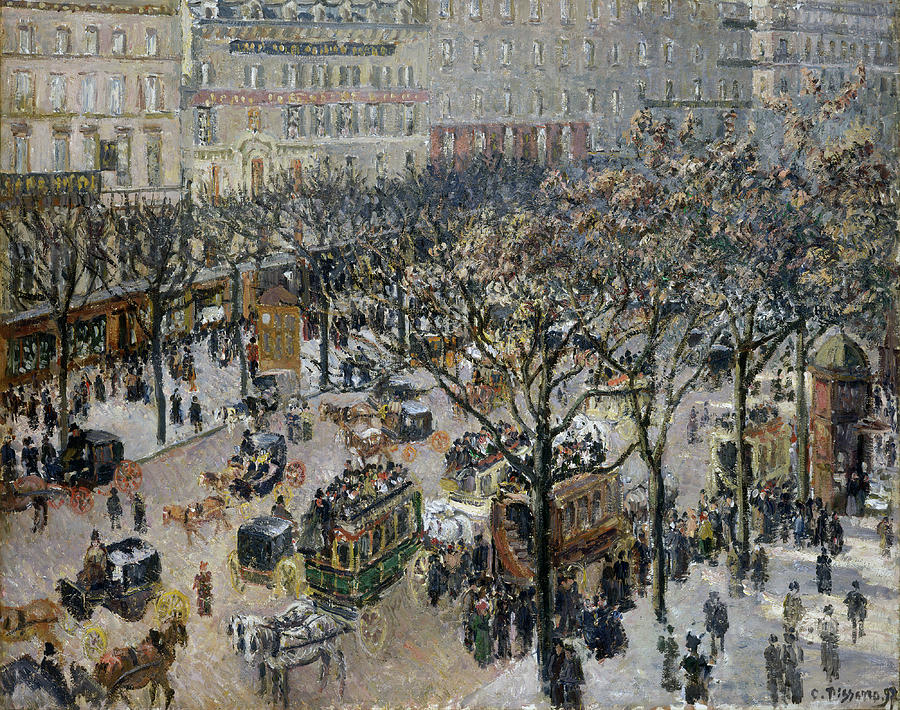  Boulevard des Italiens Painting by Camille Pissarro