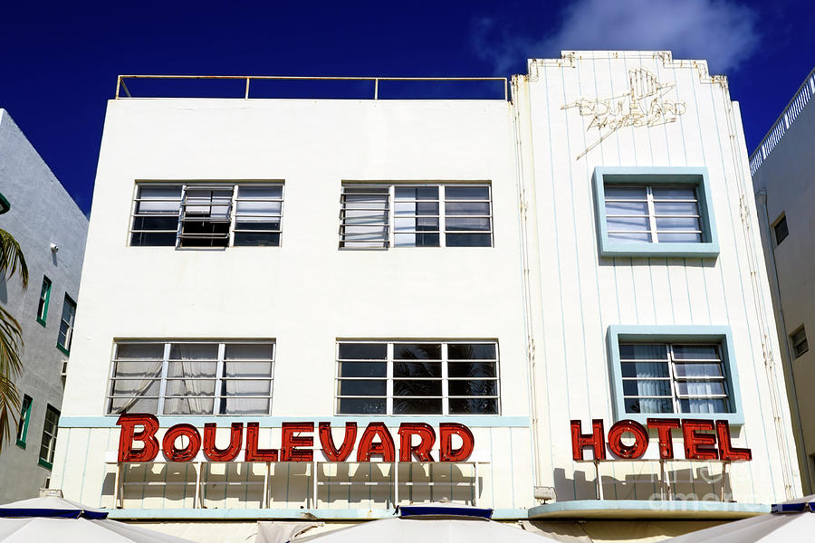 Boulevard Hotel in South Beach Photograph by John Rizzuto