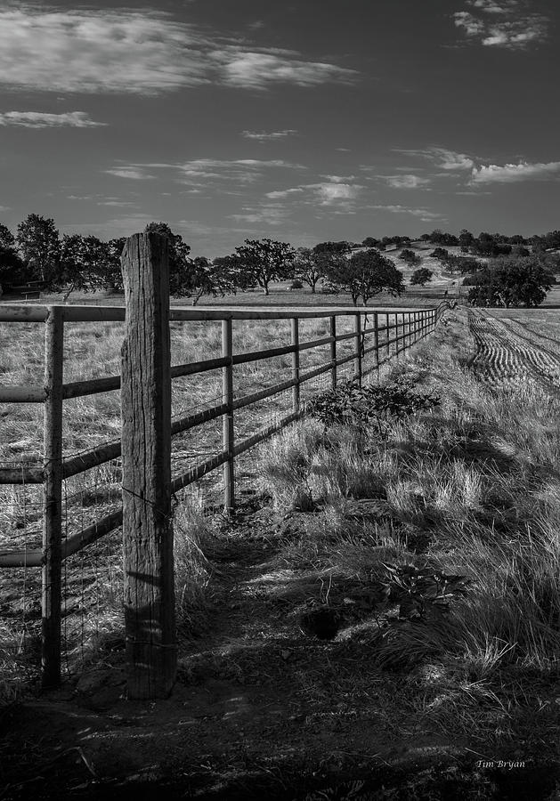 Black And White Photograph - Boundaries Defined by Tim Bryan
