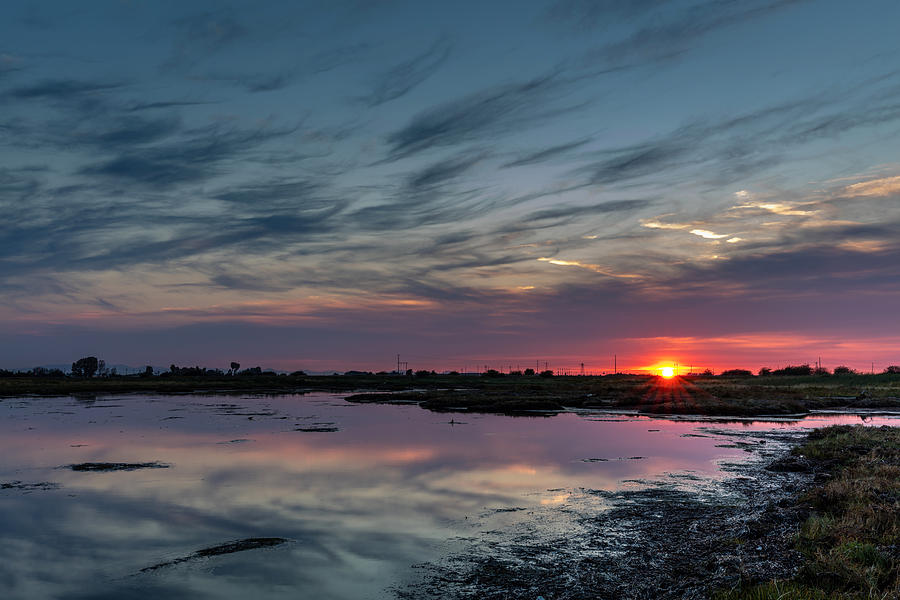 Boundary Bay Shoreline sunset Photograph by Pierre Leclerc Photography