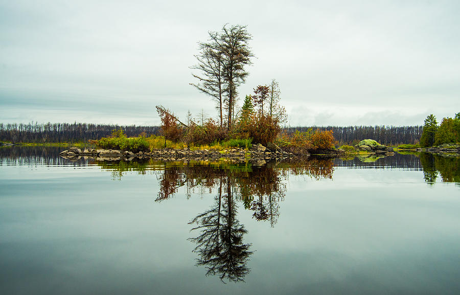 Nature Photograph - Boundary Waters Reflection by Christopher Broste