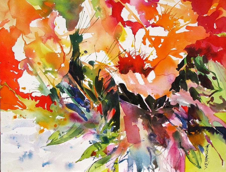 Abstract Painting - Bountiful by Rae Andrews