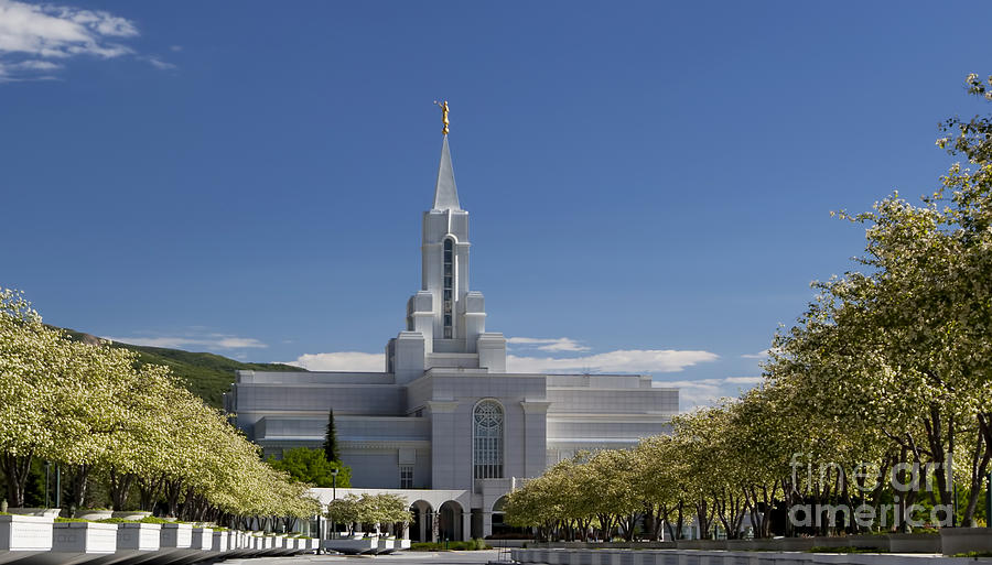 Bountiful Utah Temple in Spring Photograph by Richard Lynch
