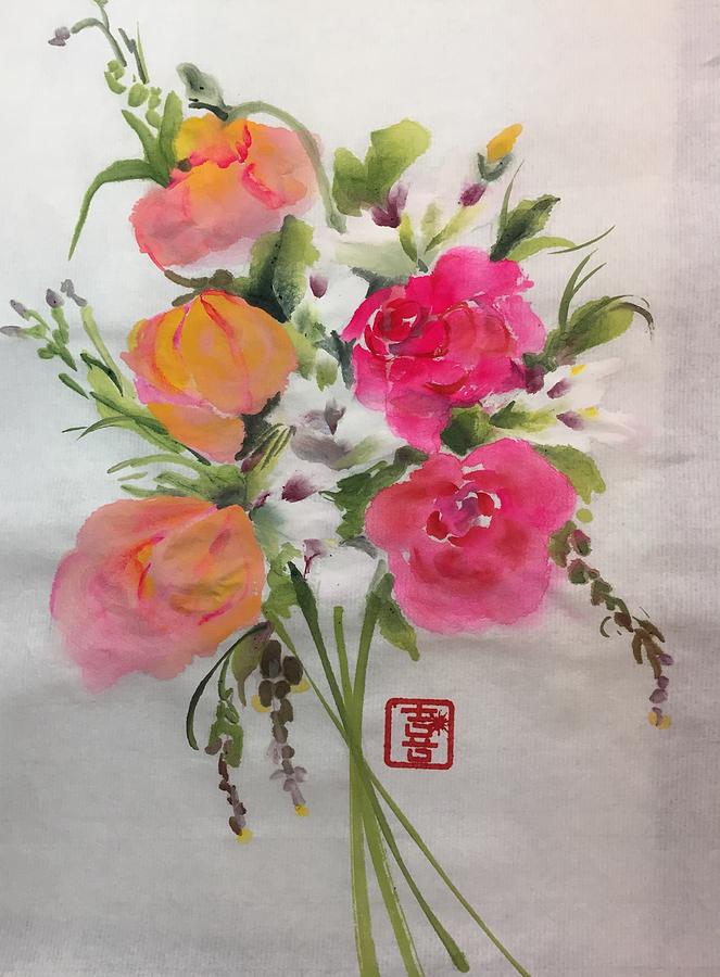 Bouquet  Painting by Bonny Butler