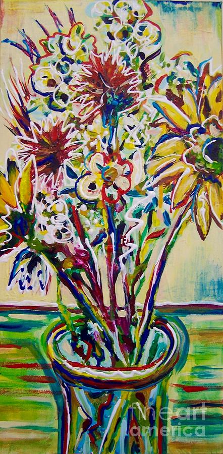 Bouquet Painting by Catherine Gruetzke-Blais