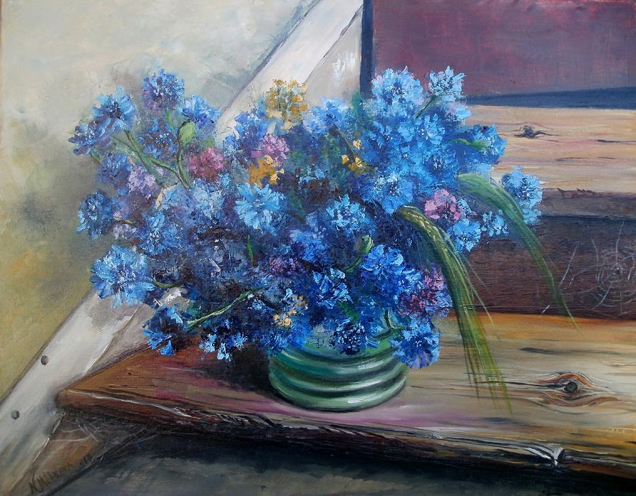 Bouquet for Mom Painting by Nina Mitkova