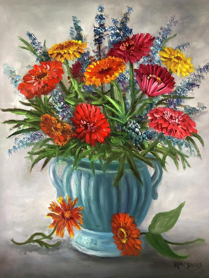 Bouquet for My Mother on Her Birthday Painting by Rand Burns