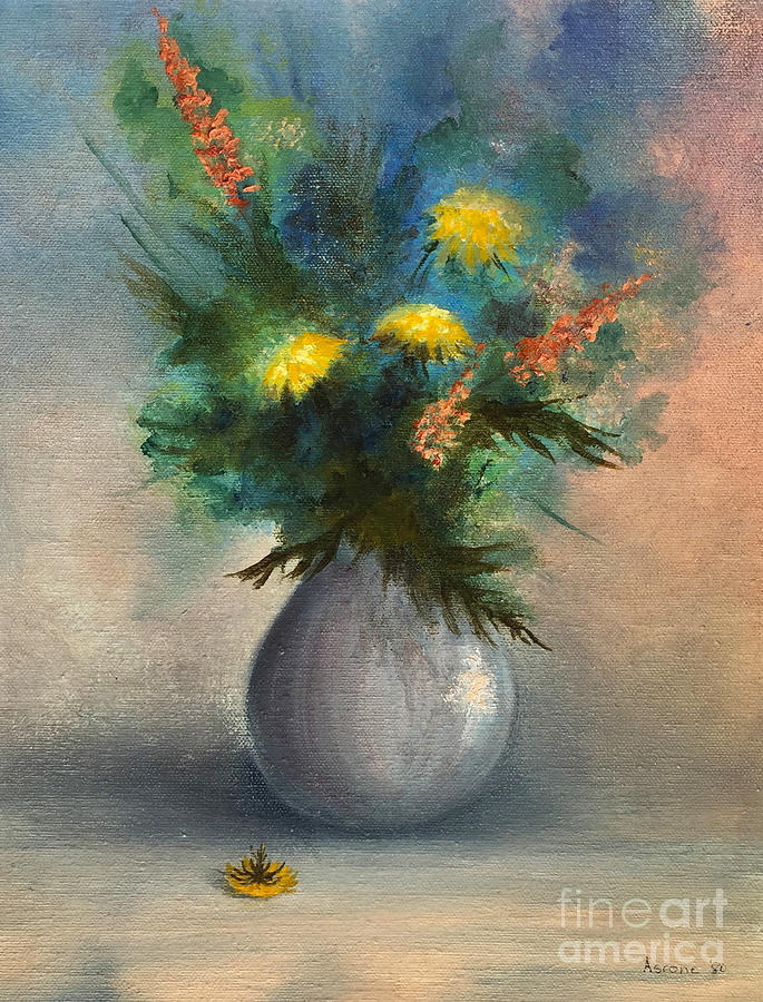 Bouquet in Vase Painting by Teresa Ascone