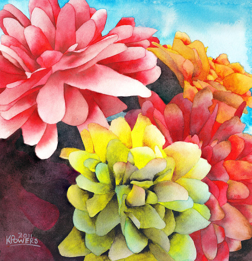 Bouquet Painting by Ken Powers