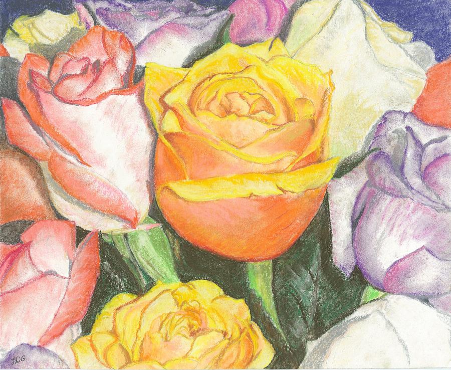 Bouquet Painting - Bouquet by Leslie Gustafson