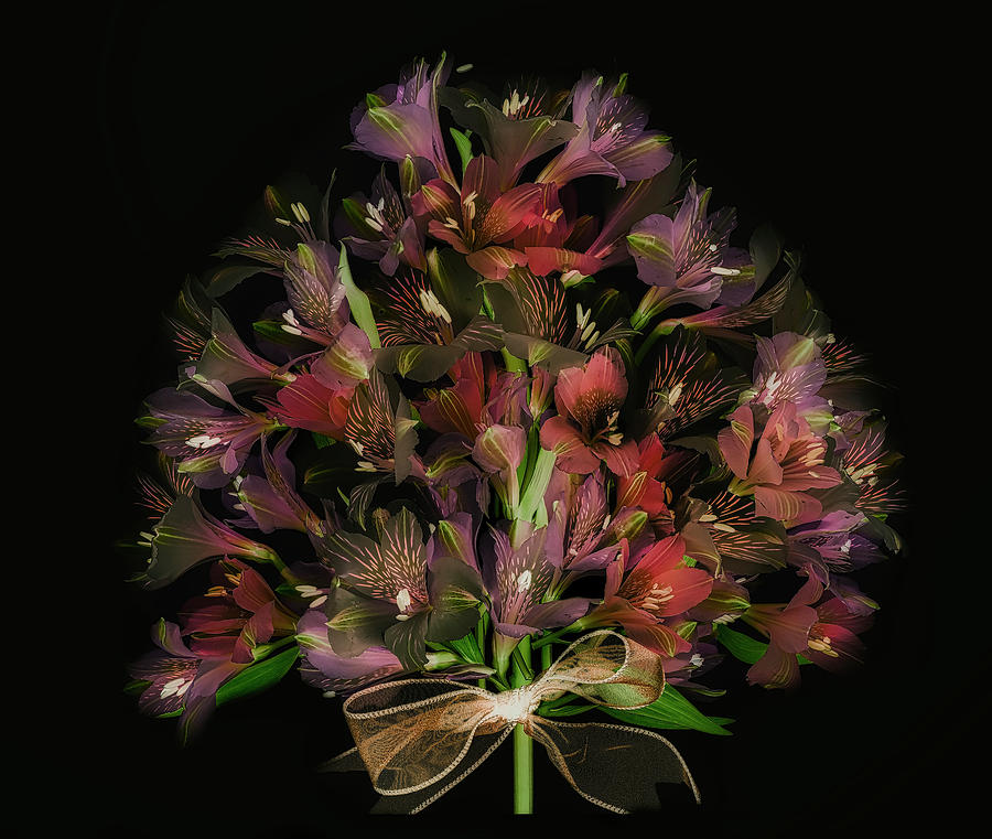 Bouquet of  Lilies -3 Photograph by Usha Peddamatham